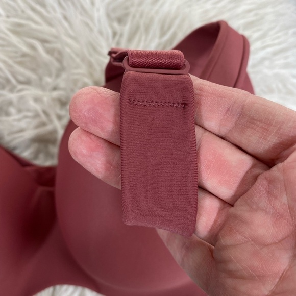 AMBRIELLE - BURNT BROWN / RED LIGHTLY LINE BALCONETTE BRA - SIZE 40DDD - B1 - Picture 2 of 10